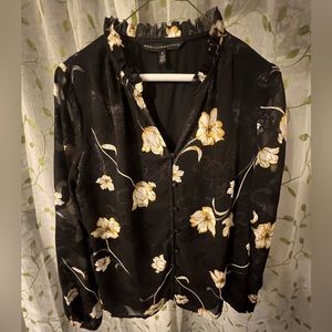 White House Black Market Floral Blouse